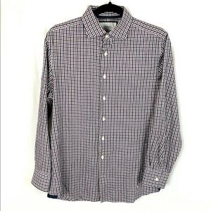 Charles Tyrwhitt Men’s Sz M 15 1/2 Plaid Red Blue